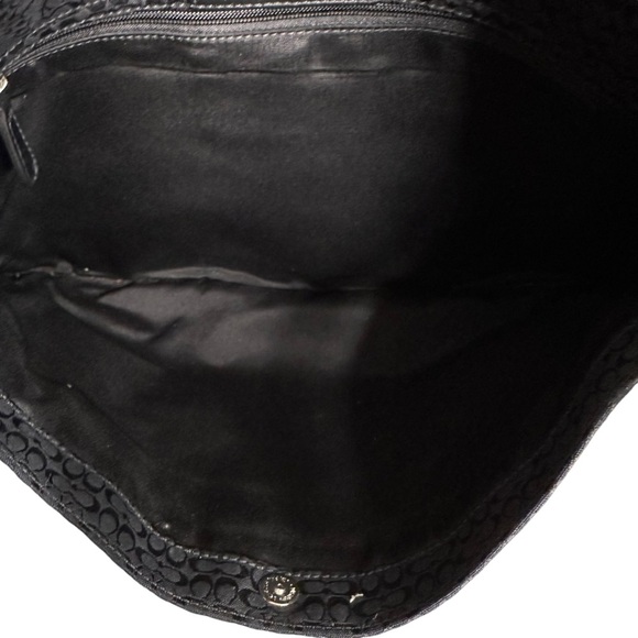 Coach | Black Signature Hudson Leather Trim Commuter Laptop Messenger Bag - Picture 7 of 14
